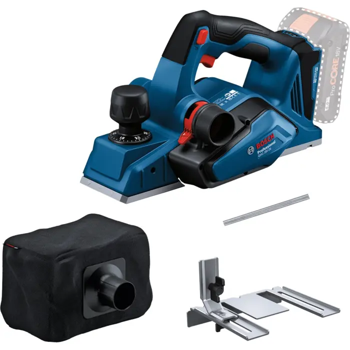 Bosch Professional Cordless Rebate Planer GHO 18V-26 Professional solo, 18 Volt, Electric Planer blue/black, without battery and charger