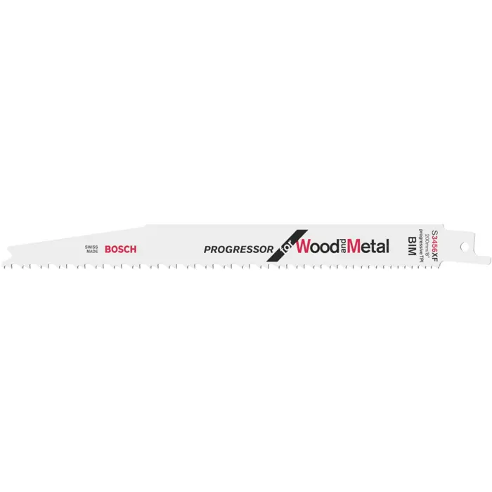 Bosch sabre saw blade S 3456 XF Progressor for Wood and Metal, 100 pieces (length 200 mm)