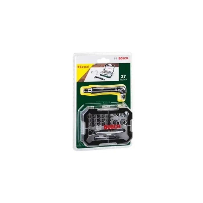 Bosch screwdriver bit and ratchet set - 27 pieces