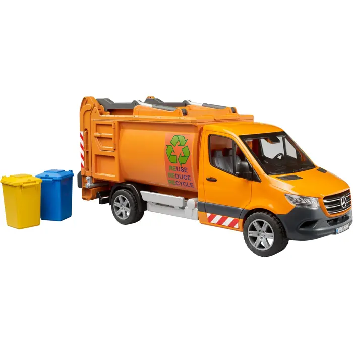 bruder MB Sprinter municipal garbage truck, model vehicle