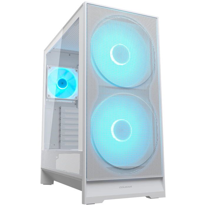 COUGAR AIRFACE 180 PC Case, Mid Tower, White