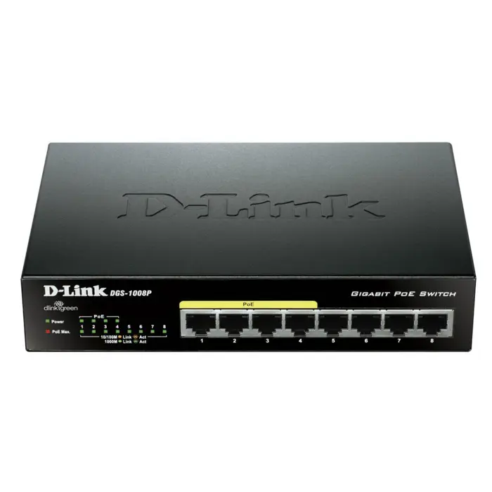 D-Link DGS-1008P PoE 1000/UNM/ 8
