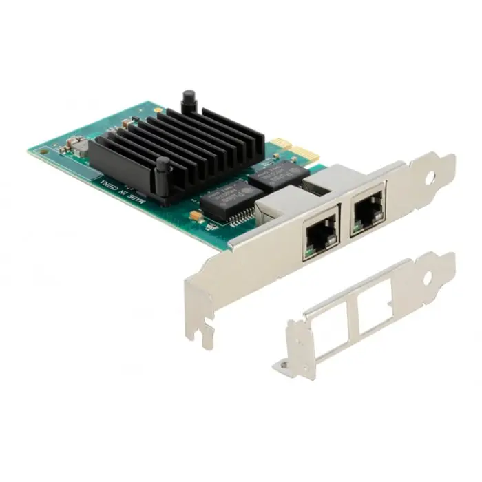DeLOCK PCIe x1 to 2x RJ45 Gbit, LAN adapter (Intel i350)