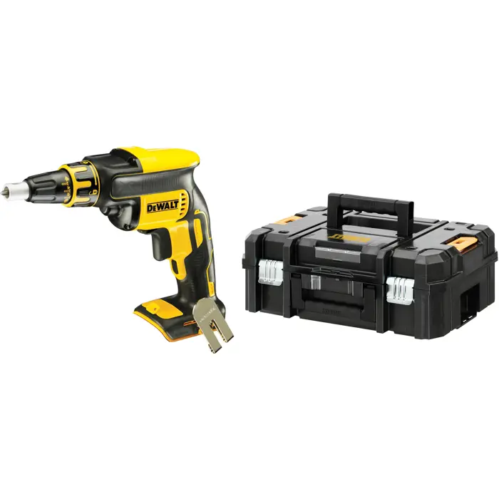 DEWALT DCF620NT Cordless Drywall Screwdriver, 18 Volt, Magazine Screwdriver, Yellow/Black, without Battery and Charger, in T STAK Box II