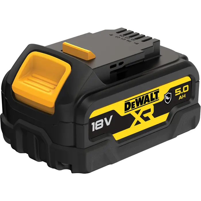 DEWALT XR Battery DCB184G, 18 Volt 5Ah black, housing protection against chemicals, acids and fuels