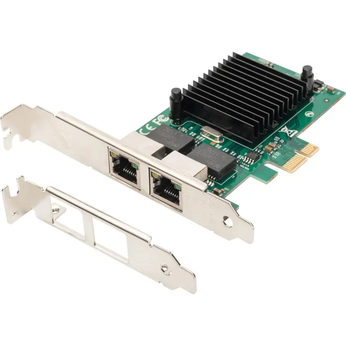 Digitus 2 port Gigabit Ethernet, LAN adapter