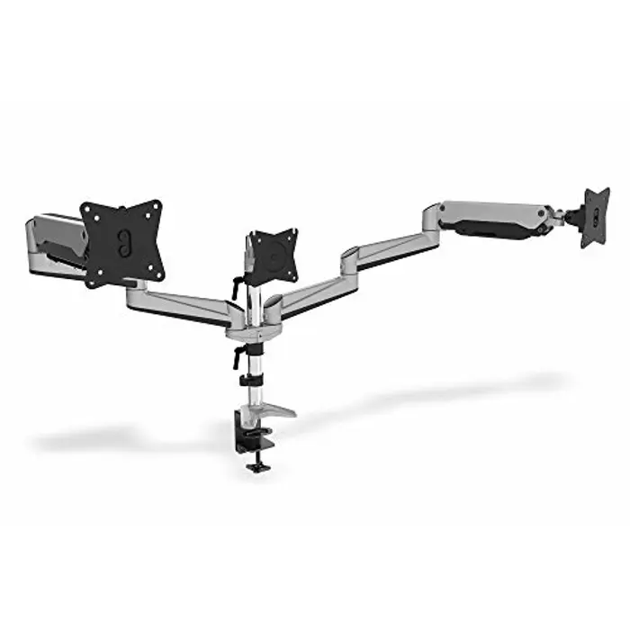 Digitus Universal Triple Monitor Stand, Holder (silver, table mounting)
