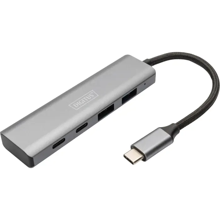 Digitus USB-C 4-Port 2x USB A + 2x USB-C (silver)