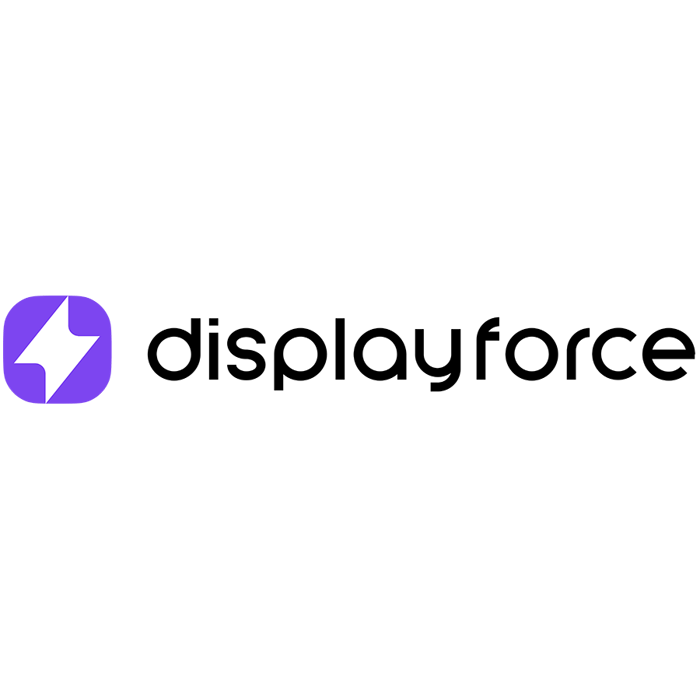 Displayforce PublicCloud TemplateEditor 12 months. Visual Tool to create dynamic templates with content generation, multiple screens, layers, animations, effect and connection with  external sources, 
