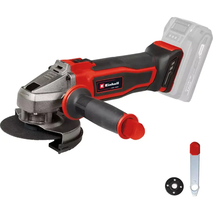 Einhell Power X-Change Cordless Angle Grinder TE-AG 18/115-2 Li - Solo, 18 Volt (red/black, without battery and charger)