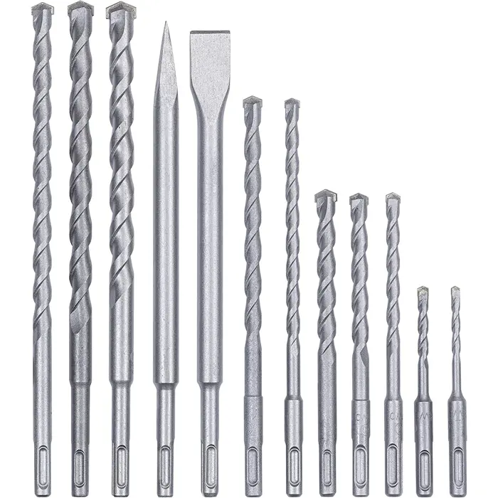 Einhell SDS Plus chisel drill set, 12 pieces (case)