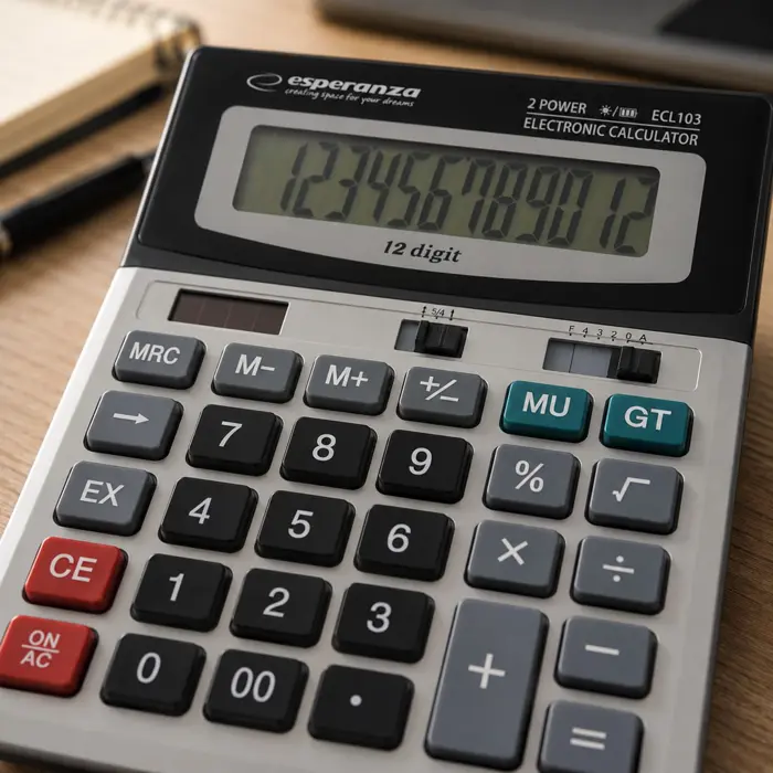 esperanza-ecl103-calculator-desktop-basic-black-gray-3716-arbespklk0002.webp