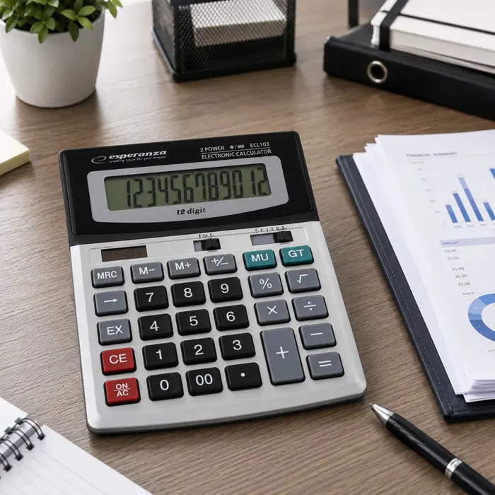 esperanza-ecl103-calculator-desktop-basic-black-gray-3968-arbespklk0002.webp