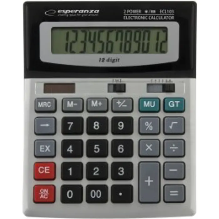 esperanza-ecl103-calculator-desktop-basic-black-gray-80345-arbespklk0002.webp