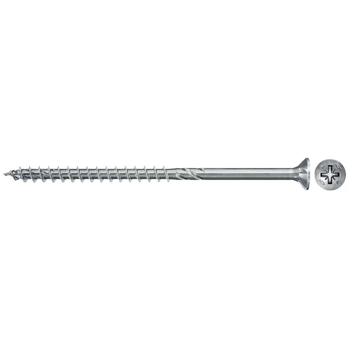 fischer chipboard screw PowerFast II 5.0x100 countersunk head PZ (100 pieces, partial thread, galvanized)