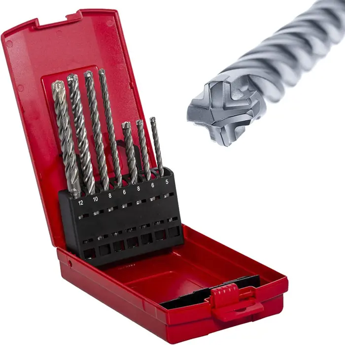 Fischer Hammer drill set Quattric II Set, SDS plus (5 pieces, 5-12mm)