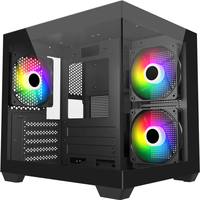 Fortron S140-BA (black, tempered glass x 2)
