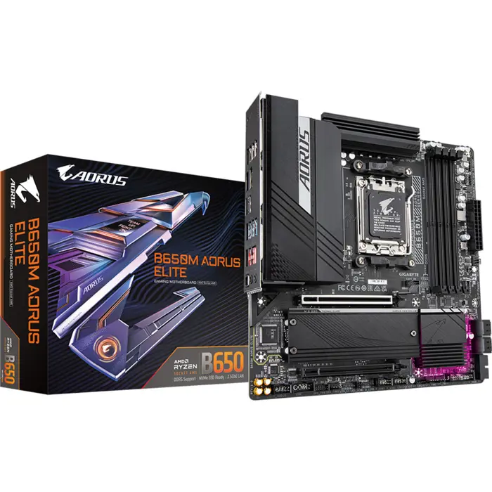 GigaByte B650M AORUS ELITE (black) - Socket AM5