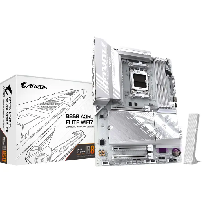 Matična ploča Gigabyte B850 AORUS ELITE WiFi7 ICE, AM5, DDR5 