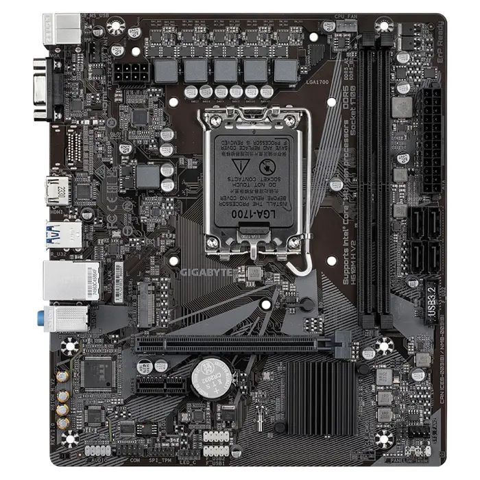 Gigabyte MB H610M H V2 DDR5, S.1700, 2xDDR5/5600, PCIe 4.0, G-LAN, VGA/HDMI, mATX