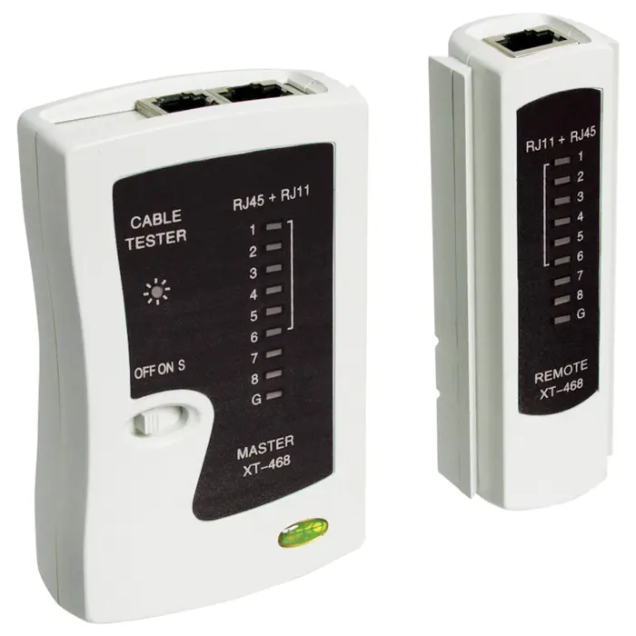 goobay CAT Network- und Leitungstester XT-468 beige/black