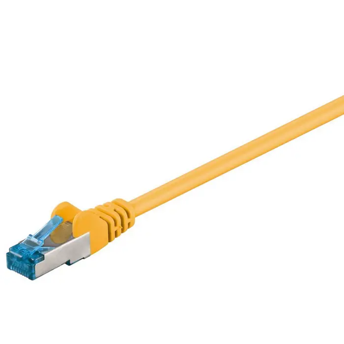 goobay PatchCable RJ-45 Cat.6a S/FTP, Cable yellow, 10 Meter