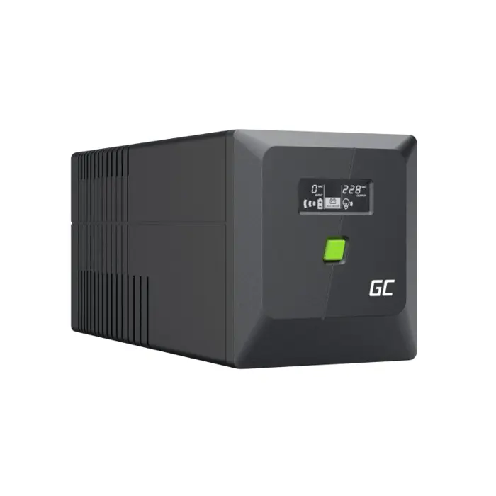 Green Cell UPS (UPSLP480) 750VA/480W, Pure sine wave, Line Interactive AVR, PowerProof with LCD
