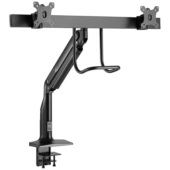 HAGOR gas lift arm dual, monitor holder (black)