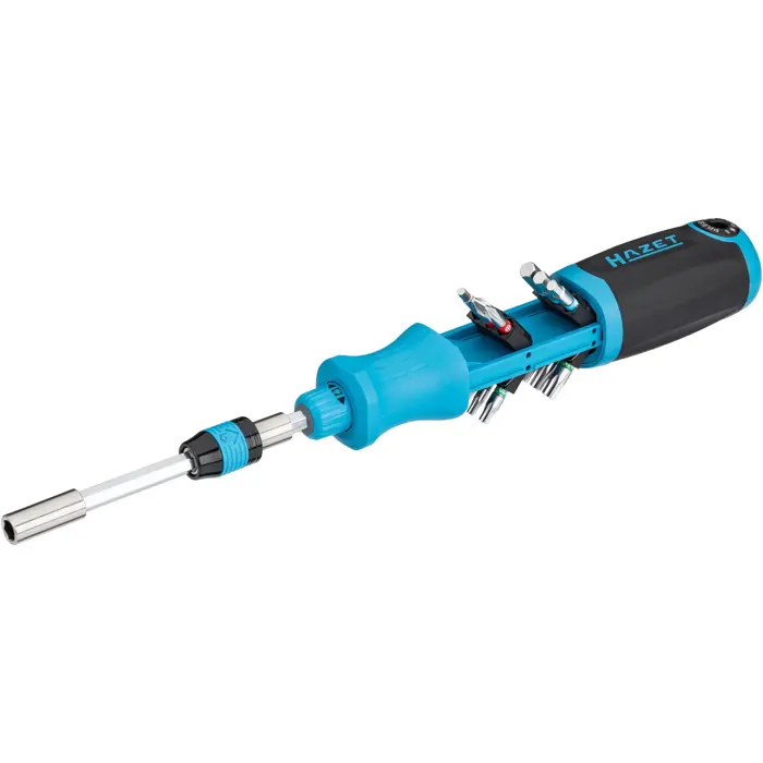 Hazet Bit ratchet screwdriver 811R-4 (blue/black, with integrated magazine)