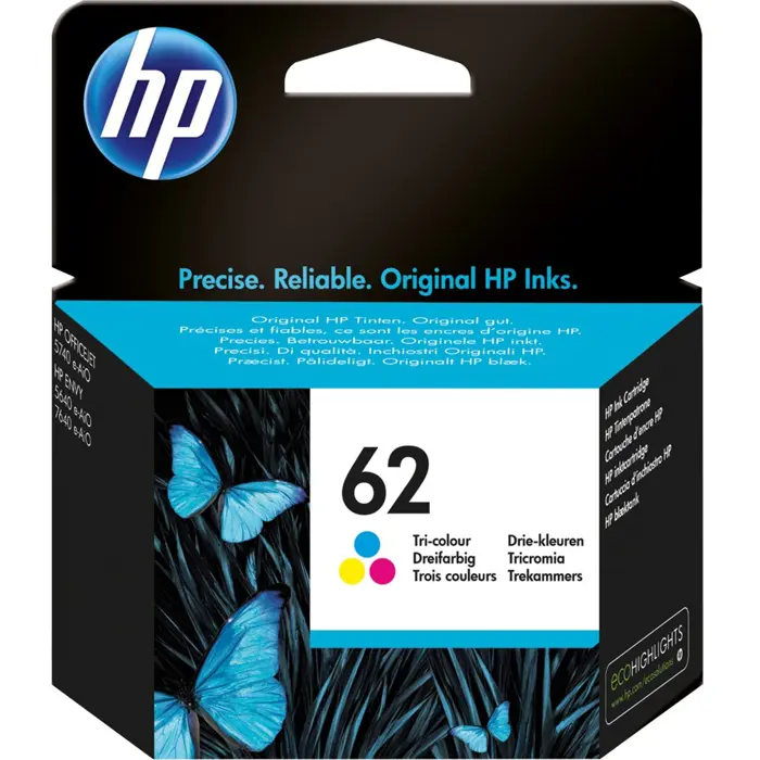 HP Ink 3-color No. 62 (C2P06AE)