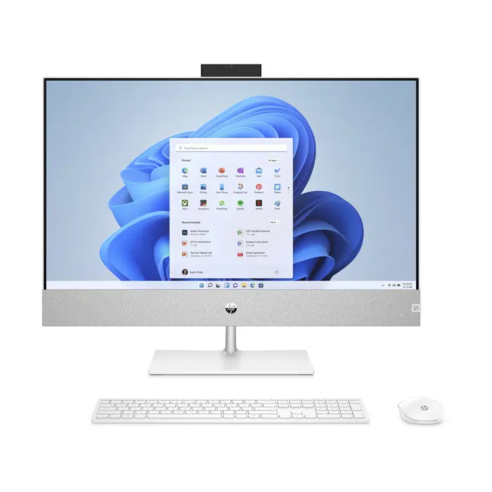 HP Pavilion 27-ca2979nd; Core i7 13700T 1.4GHz/32GB RAM/1TB SSD PCIe + 1TB HDD;WiFi/BT/webcam/GeForce RTX3050 4GB/27" QHD (2560x1440)/Win 11 64-bit/Basic Stand - Premium Obnovljeno