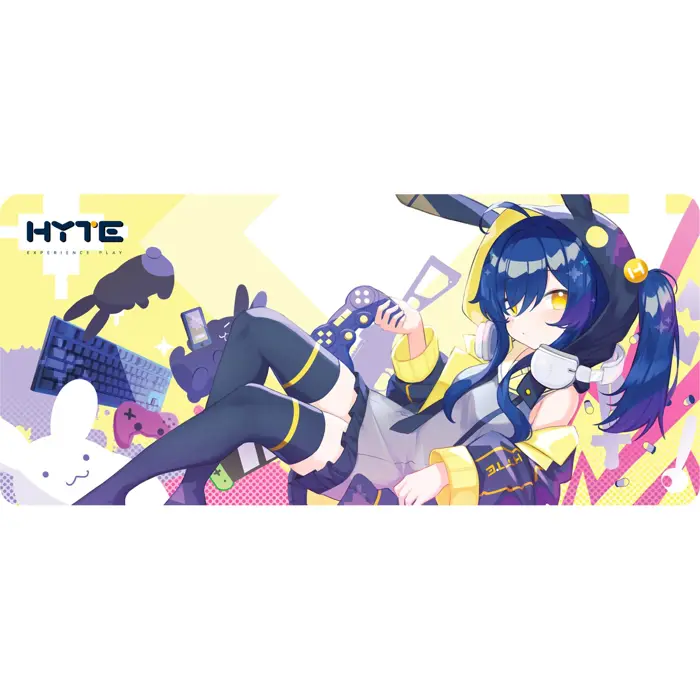 HYTE Bunny Splash Desk Pad, Gaming Mouse Pad (Multicolor)
