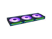Ventilator za ohišje Lian Li UNI FAN SL-INF Wireless 120 Reverse Blade ARGB PWM 120mm, 3 Pack+kontroler, black- 12RSLIN1W3B