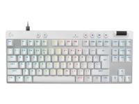 Tipkovnica Logitech G PRO X TKL RAPID, bela, USB, SLO g. - 920-013242