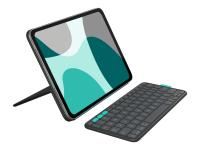 Ovitek s tipkovnico Logitech Flip Folio za iPad Pro 11 (M4) in iPad Air 11 (M2 & M3, 5.gen), grafit, Slo g. - 920-013403