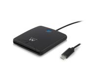 Čitalec pametnih kartic, USB-C, črn, Ewent EW1055 - EW1055