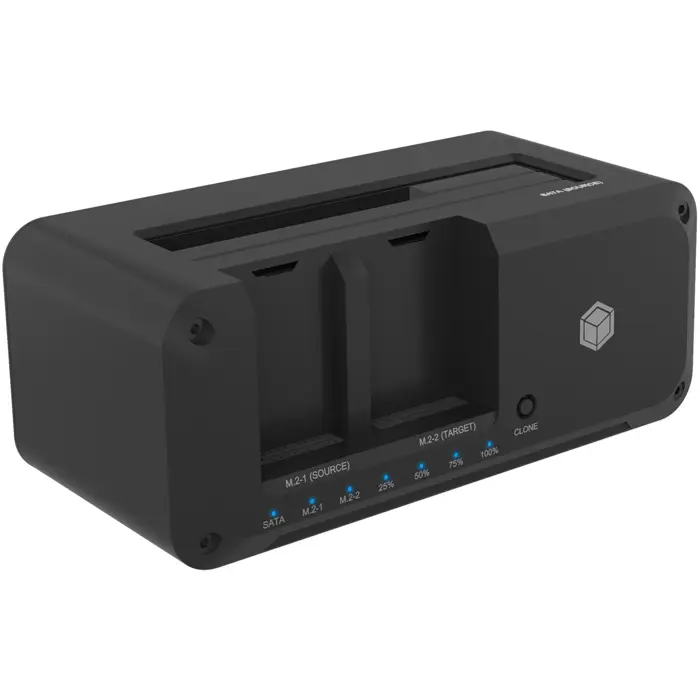ICY BOX IB-2924MSCL-C31, docking station (black, 2.5"/3.5" SATA, M.2 NVMe)