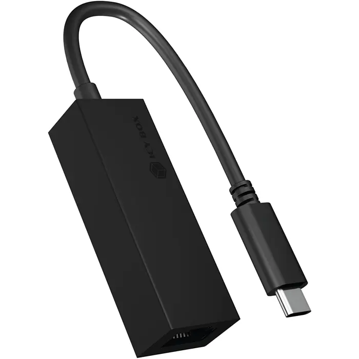 ICY BOX USB-C Gigabit Ethernet LAN Adapter IB-LAN100-C3 (black)