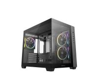 Računalniško ohišje DeepCool CG330 3F, micro-ATX, kaljeno steklo, črno - R-CG330-BKNGM3-G