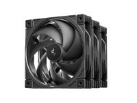 Ventilator za ohišje DeepCool FD12 V2 3IN1 PWM 120mm, 3 Pack, črn - R-FD12V2-BKNPN3-G