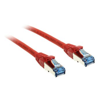InLine Patchkabel Cat.6A, S/FTP (PiMf), 500MHz, red - 5m 76805R