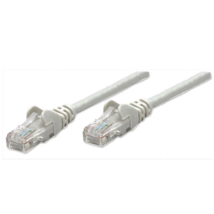 Intellinet Cat5e, CCA, U/UTP, PVC, RJ45, 20m, sivi
