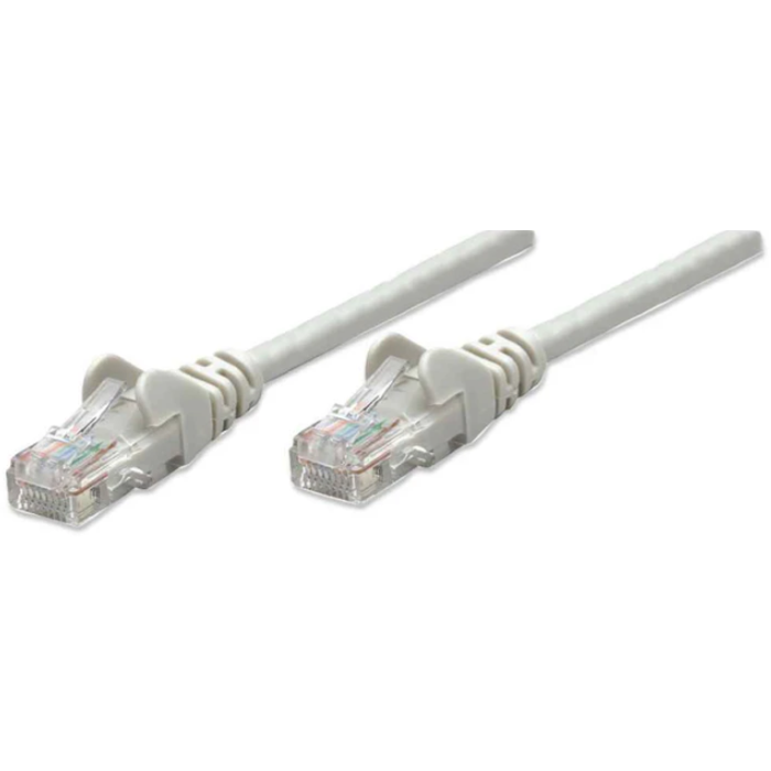 Intellinet Cat6, CCA, U/UTP, PVC, RJ45, 7.5m, sivi