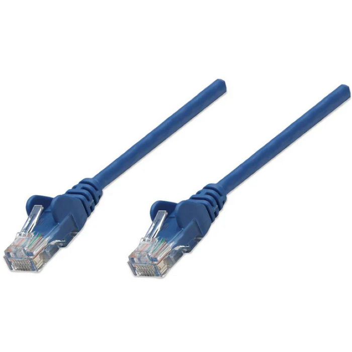 Intellinet Cat6, CCA, U/UTP, PVC,RJ45, 1m, plavi