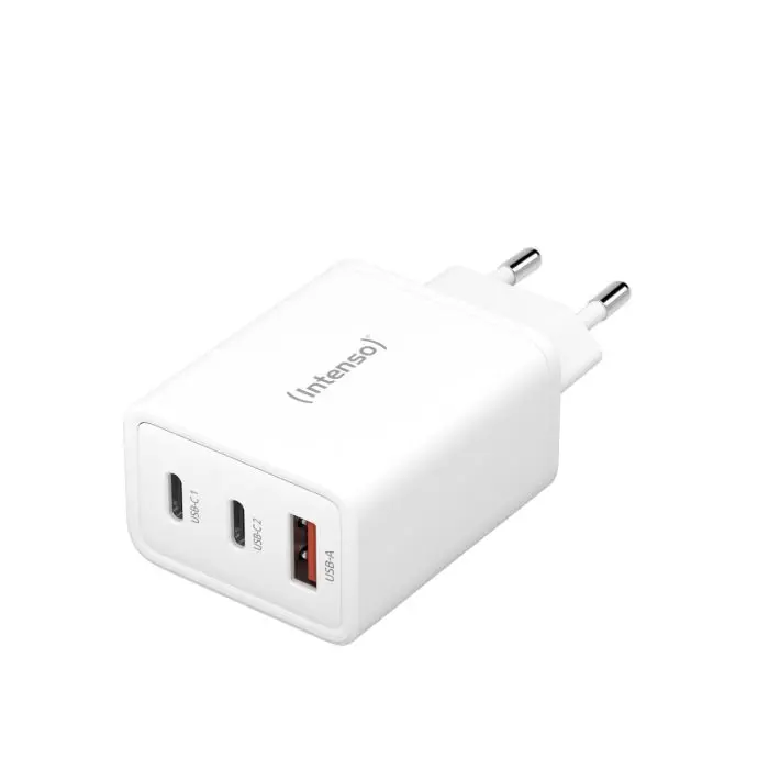 Intenso 65W GaN power supply with 2xUSB-C and 1xUSB-A connector W65ACC
