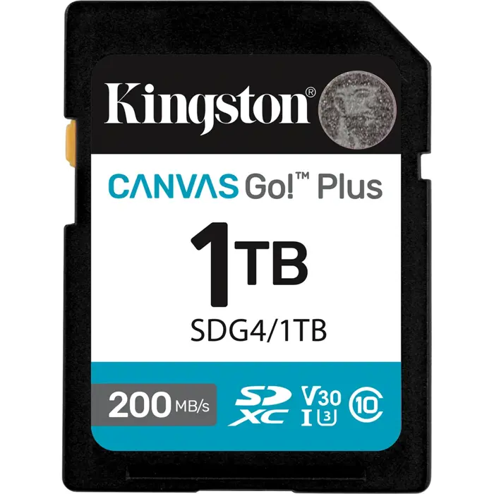 Kingston Canvas Go! Plus 1TB SDXC Memory Card Black UHS-I U3 Class 10 V30