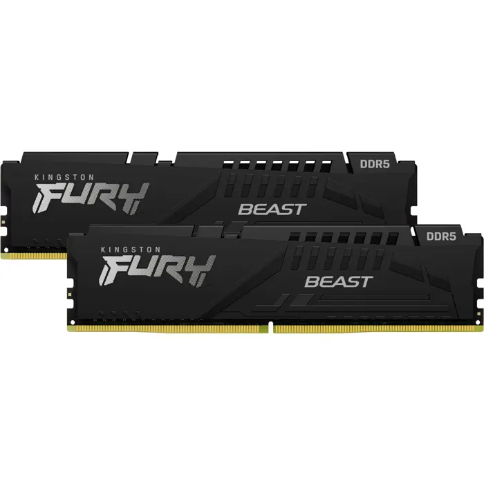 Kingston DDR5 - 32GB -5200 - CL - 40 - Dual Kit, memory (black, KF552C40BBK2-32)