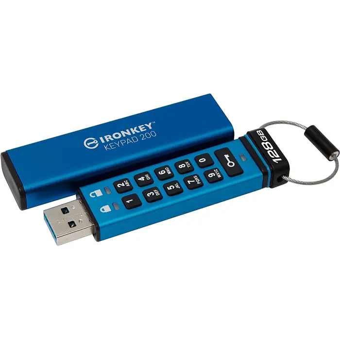 Kingston IronKey Keypad 200 128GB USB Stick (USB-A 3.2 Gen 1)