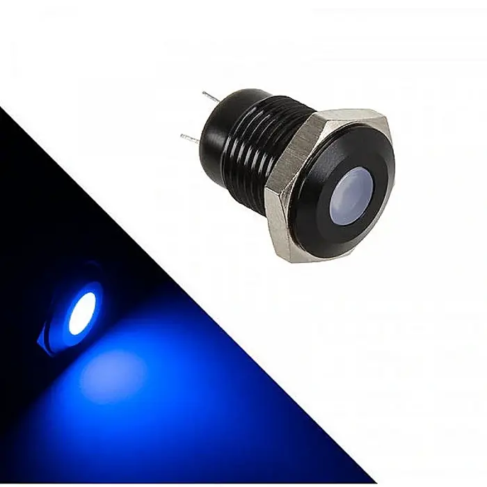 Lamptron Vandalismus-gesicherte LED - white, blacke Fassung LAMP-SW2004-H