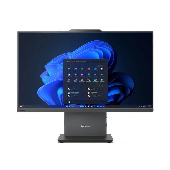 Lenovo AIO ThinkCentre neo 50a G5 Core 7 240H 23.8"FHD Touch IPS 250nits AG 16GB DDR5 5200 SSD1TB Integrated Intel Graphics Cam 5.0MP W11Pro Luna Grey 3Y OnSite